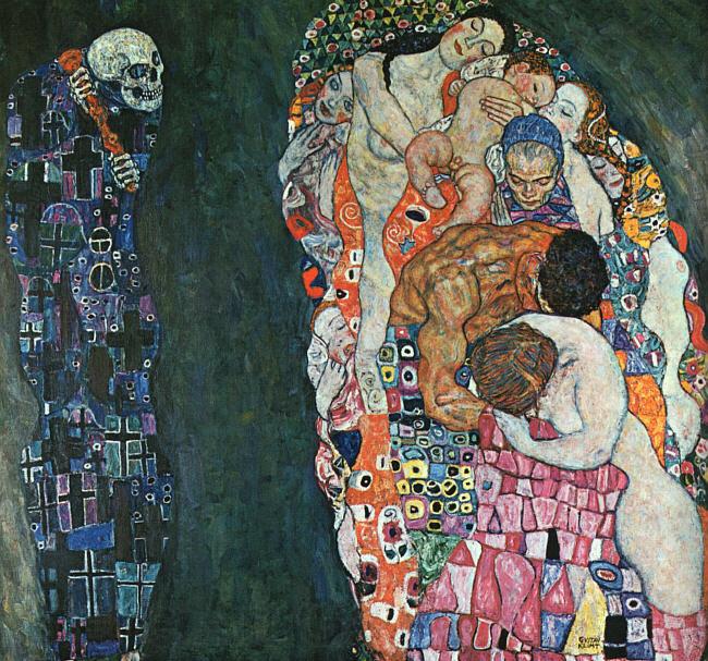 Gustav Klimt Death and Life Norge oil painting art